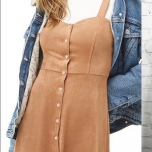 3 FOR 12$: Forever 21 suede snap dress